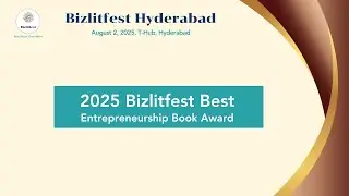 2025 Bizlitfest Best Entrepreneurship Book Award