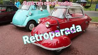 Autumn parade classic cars Bucharest Retroparada
