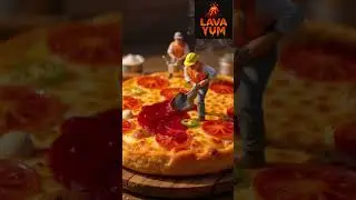 &ldquo;Mini Worker, Giant Pizza!&rdquo; _Lava Yum