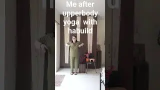 17days on l&igrave;ne yoga with habuild me after upperbody yoga #habuilder #habuildpur #onlineyoga