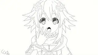 How To Draw Neptune From Hyperdimension Neptunia At Home 2024