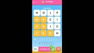 Wordbrain 2 Summer Event July 3 2019 | Wordbrain 2 Spring Day 11