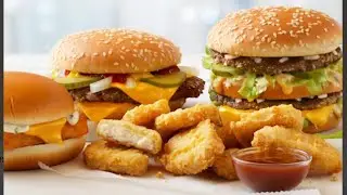Mc Donald&rsquo;s Favorite Burger and Nuggets/Chicken Strips and Snack Wraps