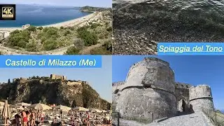 Milazzo e il suo castello....Baia del Tono beach. (Sicilia)