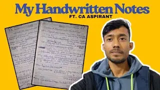 How I Make Handwritten Notes for CA Exams 📚 #notes #cainter #icai #ca