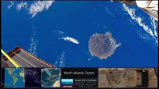 Sept 22 2023 Earth Space View: Grand Canary island (volcanic island), off NW Africa, from ISS