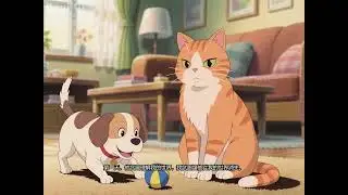 An aloof cat and a goofy dog, forced to be roommates, clash and then bond.