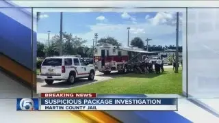 Martin Co. Jail, suspicious package