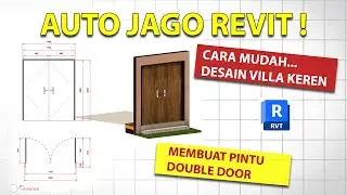 Revit Villa Part 13  |  Pintu - Double Door Parametric