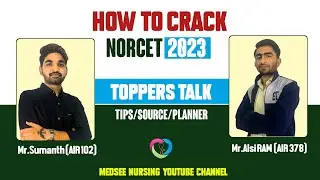 Easily Crack NORCET 2023 | Tips By Topper AIR-378 Aiims Norcet Exam | Medsee Nursing#aiimsnorcet