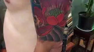 koi tattoo by Ra tattooist สักปลาคราฟ การวางตำแหน่ง