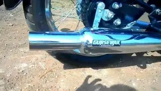 Royal Enfield Classic 350 with Goldstar Glasswool Silencer