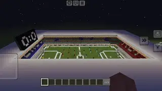 Mein Fussball Stadion die ich in Minecraft gebaut habe