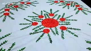 Easy Ribbon design l Full Tuitorial Embroidery l Craft Series
