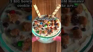 Low Calorie, High Protein *EASY* No Bake M&M Monster Cookie Dough Cheesecake (UNDER 5 minutes)