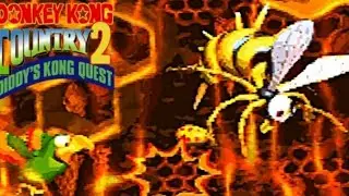 Donkey Kong Country 2 - King Zing Sting - Boss Part 26