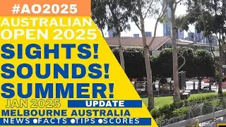 ⁴ᴷ #ao2025 SIGHTS sounds SUMMER TENNIS!! | Qualifying - Melbourne's Skyline awaits ATP/WTA players
