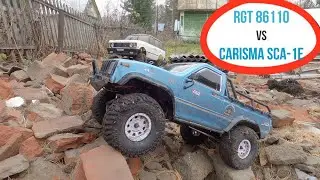 1/10 Crawler rgt86110 Pioneer vs RC Carisma SCA-1E Range Rover Hobby