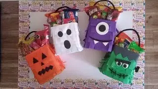 como hacer dulceros para halloween #diy #tutorial #manualidades #dulceros