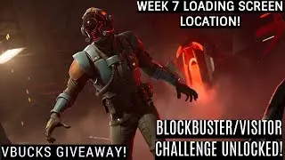 WEEK 7 HIDDEN BATTLE STAR | #7 LOADING SCREEN | BLOCKBUSTER UNLOCKED | Fortnite Battle Royale