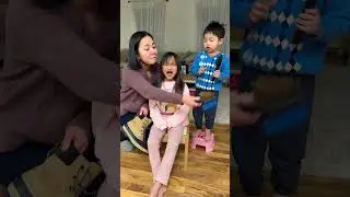 Sister cries after he used wrong brush 💇🏻&zwj;♀️💈😱