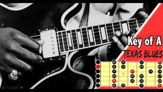 Texas Blues Guitar Backing Track In A | Medium Tempo 100bpm