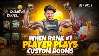When Rank #1 Player Plays Custom Rooms ☠️ daily custom room | PUBG mobile | rock Op