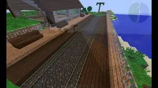 Minecraft 1.7.10 - Traincraft Showcase - Building a Station