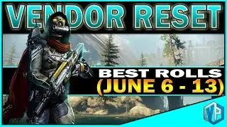Destiny | WEEKLY VENDOR RESET! - Best Vendor Weapons & All 100% Stat Roll Armor! (6th June)