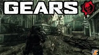 Геймплей режима «Орда» в Gears of War. Карта CLOCKTOWER!