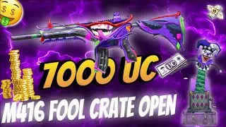 CLOWN CRATE OPENING | BGMI NEW M416 FOOL OPENING | LUCKIEST CRATE🤑
