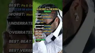 Lil Uzi Vert vs. The World Review! #rap #rapper #liluzivert #review #rating #ranking #top10 #hiphop