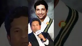 Sachin Tendulkar on Wasim #cricket #goat