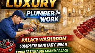 Palace Bathroom Sanitary Fittings | Full Plumbing Installation Work Palace Sanitary Fittings Setup 