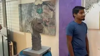 practice work # Sculpture artist :- Omakar Pawar # R C ART STUDIO PUNE