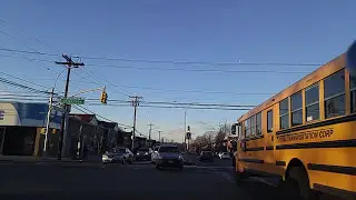 Driving by Hillcrest in Queens,New York