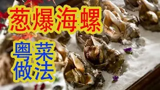 【海螺的做法】5分鐘就能學會粵菜蔥爆【螺片】的做法，出鍋香氣四溢，下酒下飯很不錯