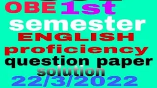 obe English proficiency question paper solution du sol OBE English proficiency paper solution 22/3/