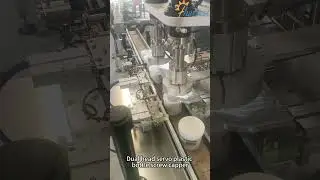 #Fully automatic dual head servo #cosmetic plastic bottle twist off capping machine #capper #shorts