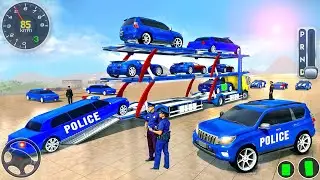 Transport Truck Police Cars Simulator 2021 - Grand Prado Transporter Driver - Android GamePlay