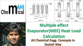 Multiple effect evaporator (MEE) Heat load Calculations @ChemicalMahi