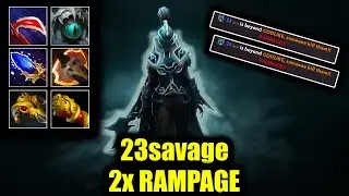 🔥 WTF 2x RAMPAGE - 23savage - Phantom Assassin - Dota 2 Pro Game Highlights