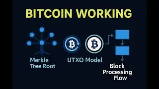 Bitcoin Full Transaction Life Cycle | UTXO, Merkle Tree, Block Hash, Mining Explained