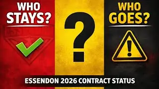 Essendon Contract Watch 2026 👀 Who&rsquo;s Safe & Who&rsquo;s Under Pressure?