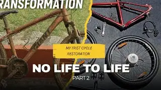 Can This Rusty Bike Really Come Back to Life? | Restoration Part 2 #BikeRestoration #RustToShine#mtb