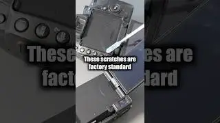 This is why new cameras come pre scratched