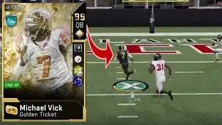 GOLDEN TICKET MICHAEL VICK IS OVERPOWERED! RAGEFOXX IN MADDEN 20 WITH DOTS AND SCRAMBLES