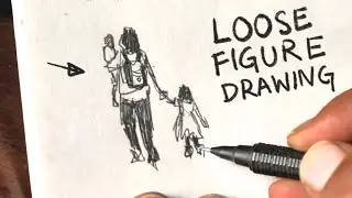 My Favorite Way to Draw Figures / Mindless Sketching with Calm Jazz