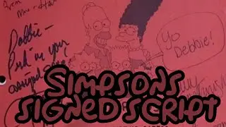 Simpsons signed episode script From Homer the Moe