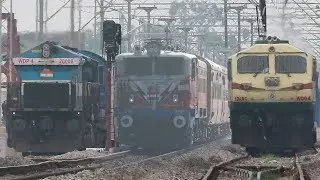 Vijayawada-Hubli Passenger| End of Diesel Era| Chugging ALCo's +Barbie WAG5 +WDP4's |INDIAN RAILWAYS